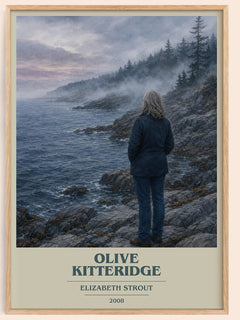 Olive Kitteridge book cover book poster by Elizabeth Strout – framed literary art print