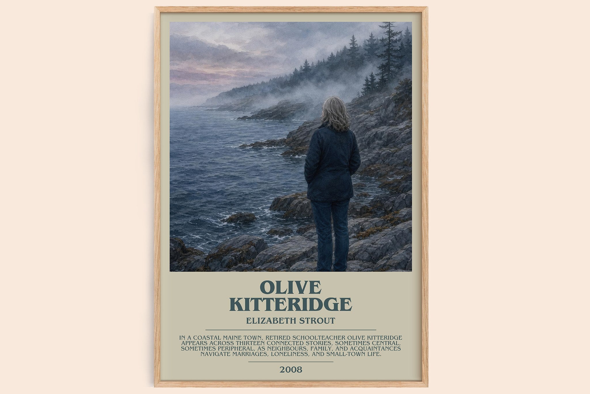 Olive Kitteridge Bookish Wall Art by Elizabeth Strout