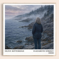 Olive Kitteridge literary book poster by Elizabeth Strout – framed literary art print