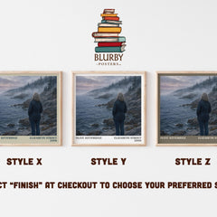 Olive Kitteridge literary print in frame leaning in hallway – literary fiction wall art