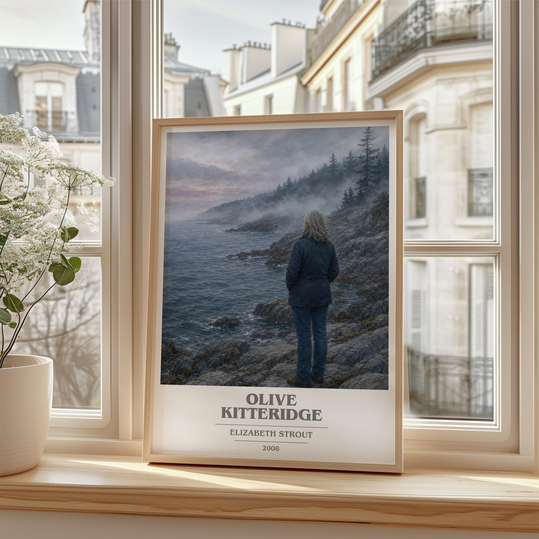 Olive Kitteridge book cover poster colour and style options – Elizabeth Strout book art