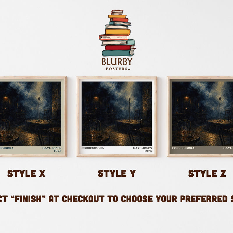 Corregidora literary print in frame leaning in hallway – literary fiction wall art