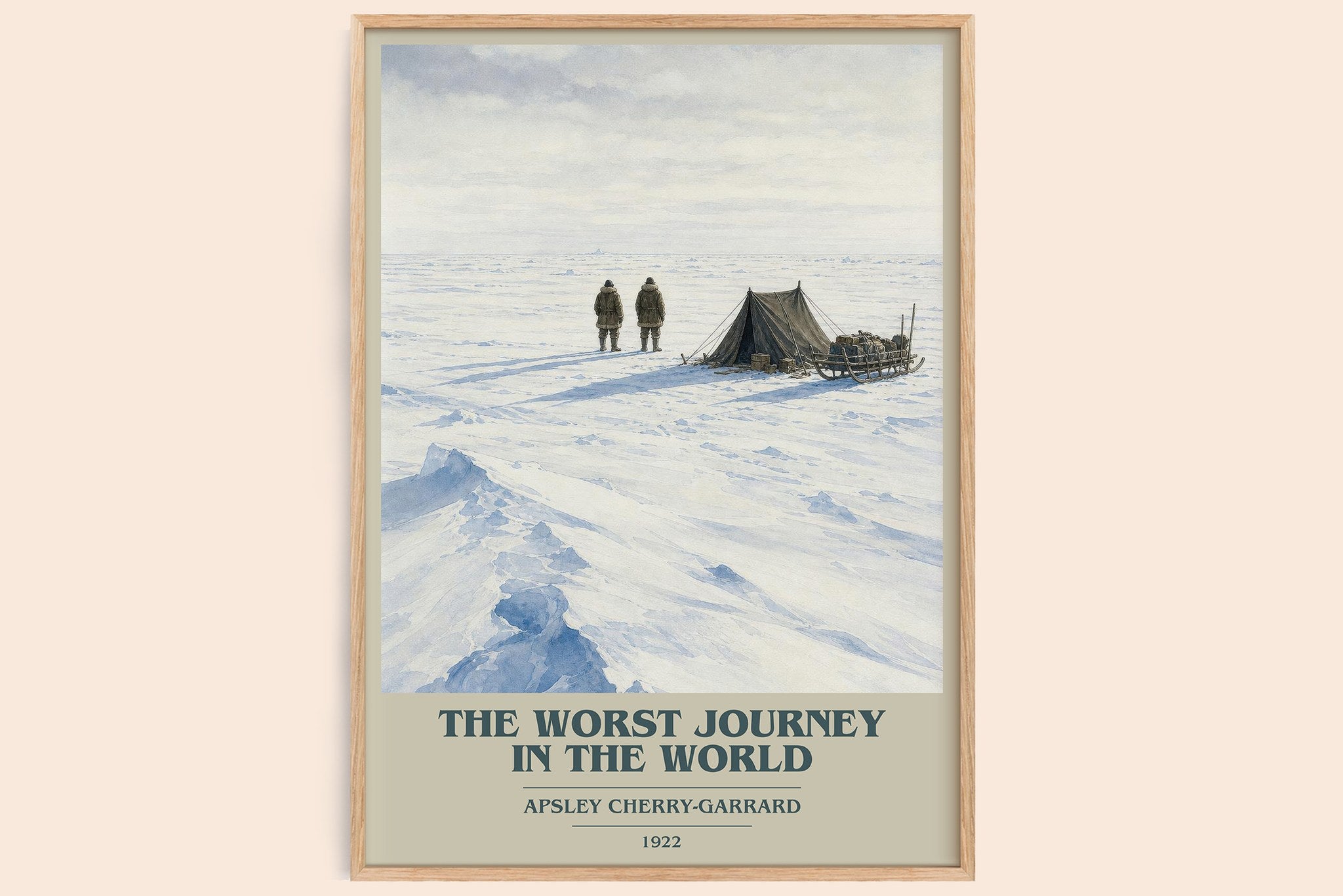 Worst Journey in the World Book Cover Poster by Apsley Cherry-Garrard