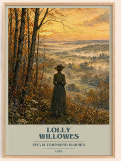 Lolly Willowes book cover book poster by Sylvia Townsend Warner – framed literary art print