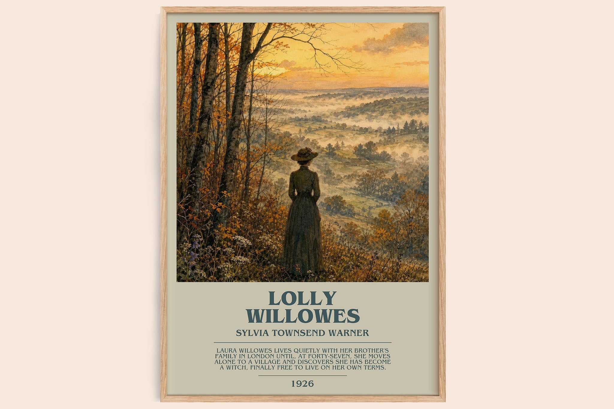 Lolly Willowes Bookish Wall Art by Sylvia Townsend Warner