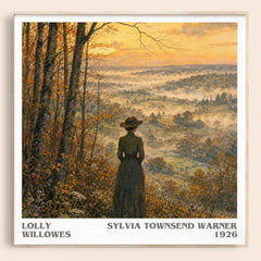 Lolly Willowes literary book poster by Sylvia Townsend Warner – framed literary art print