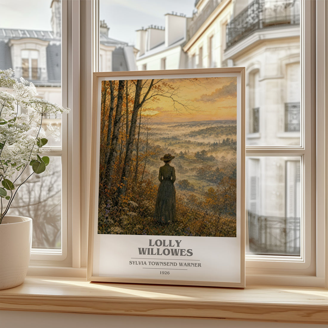 Lolly Willowes book cover poster colour and style options – Sylvia Townsend Warner book art