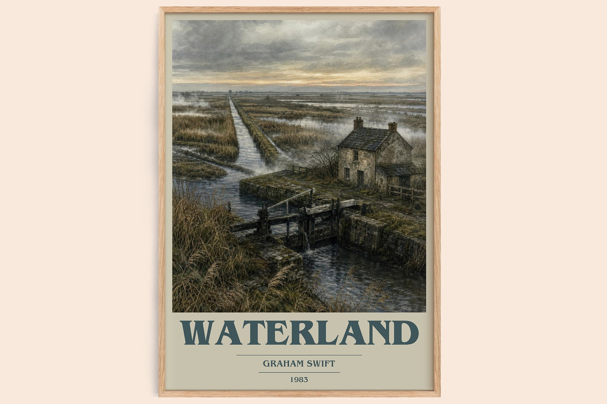 Waterland Book Cover Poster by Graham Swift