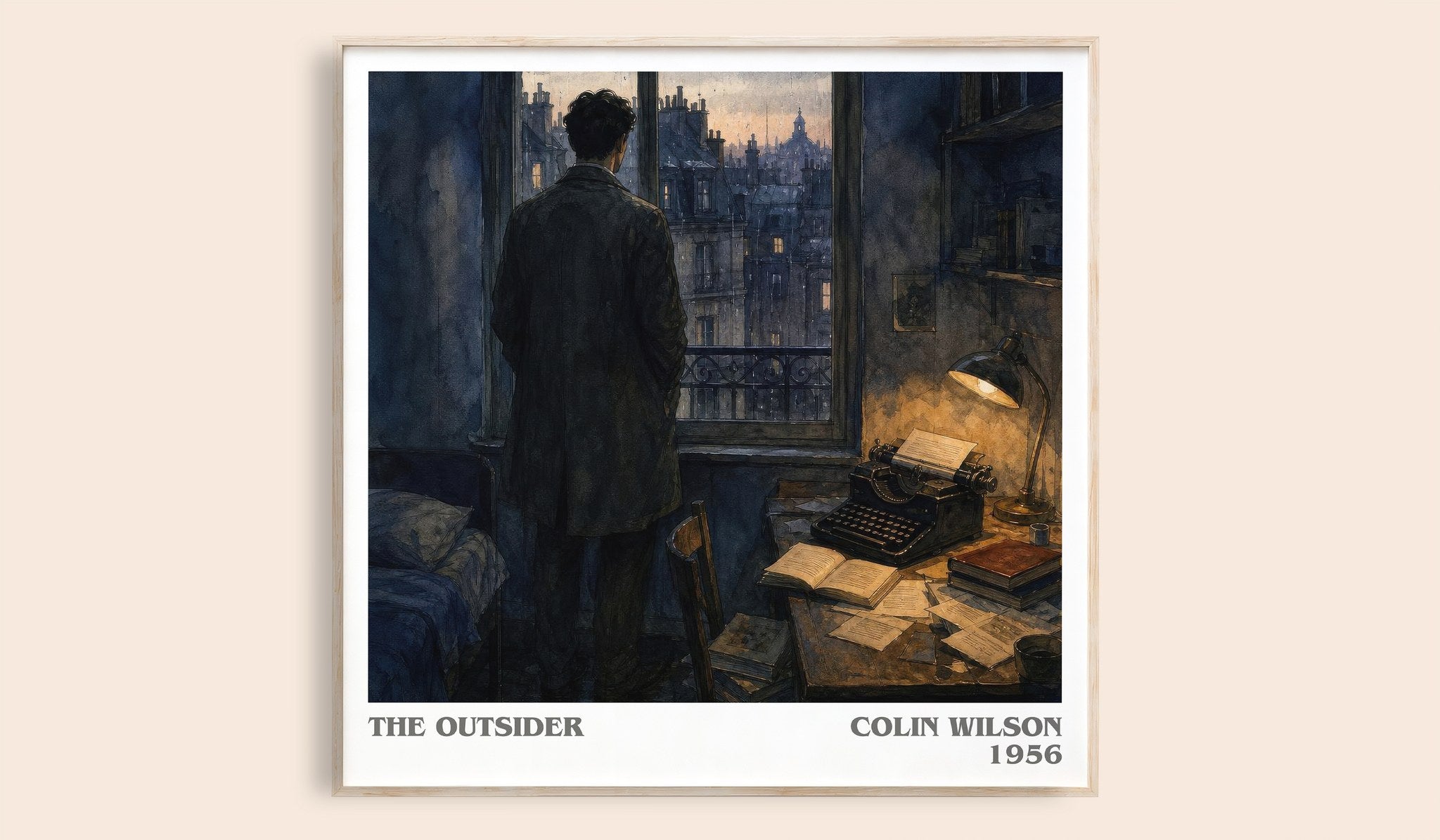 The Outsider Literary Art Print by Colin Wilson