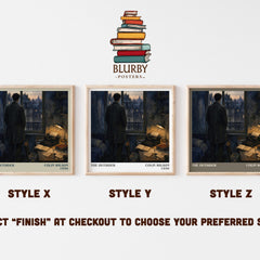 The Outsider literary print in frame leaning in hallway – philosophy wall art