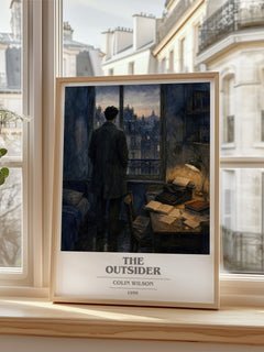 The Outsider book cover poster colour and style options – Colin Wilson book art