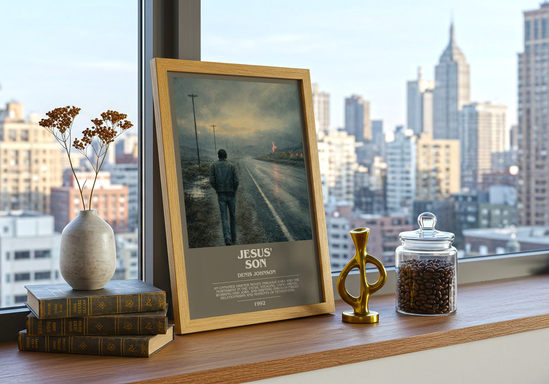 Jesus' Son bookish poster colour and style options – Denis Johnson book art