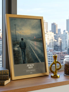 Jesus' Son book cover poster colour and style options – Denis Johnson book art