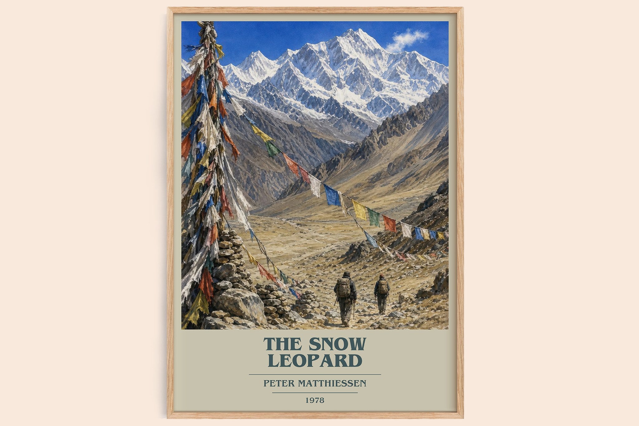 The Snow Leopard Book Cover Poster by Peter Matthiessen