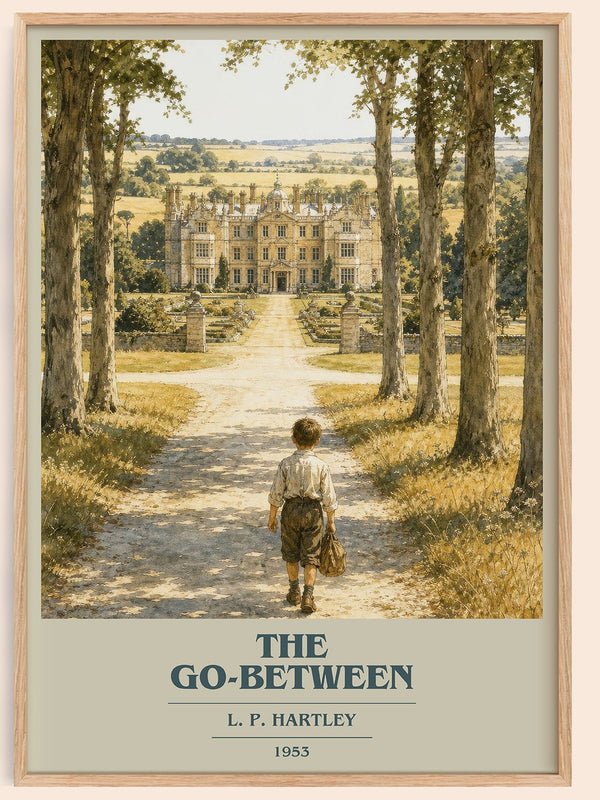 The Go-Between book cover book poster by L. P. Hartley – framed literary art print