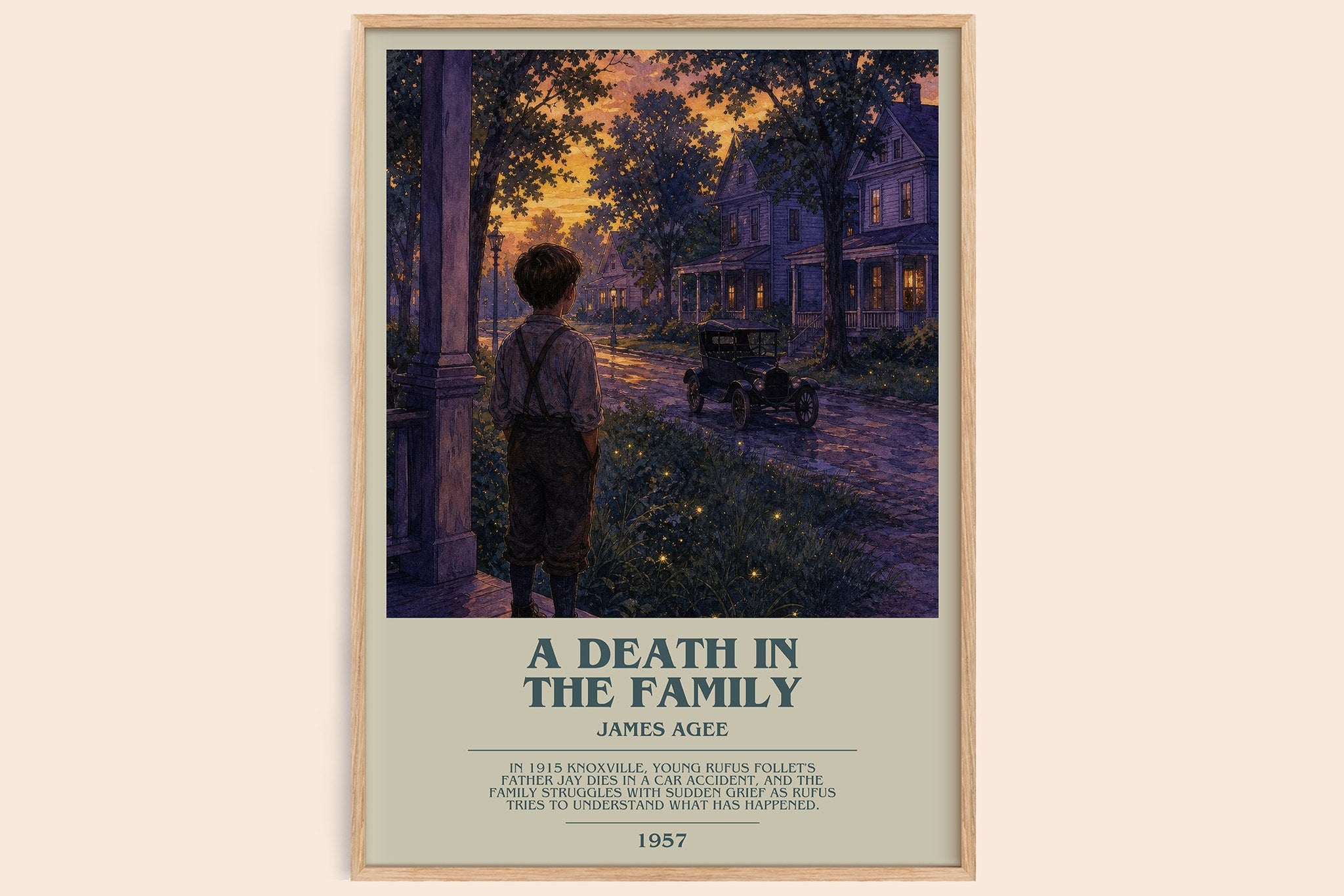 A Death in the Family Bookish Wall Art by James Agee