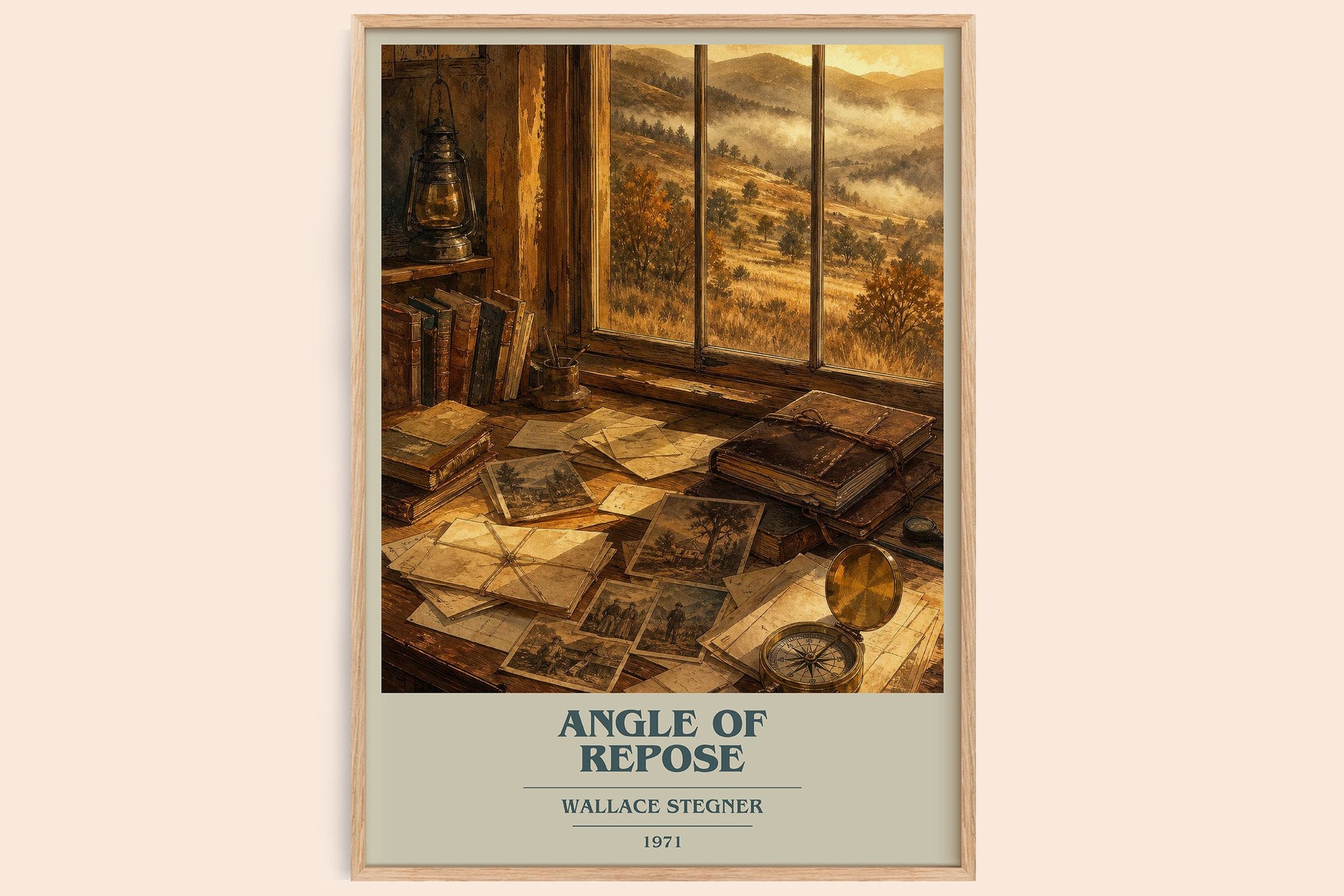 Angle of Repose Book Cover Poster by Wallace Stegner
