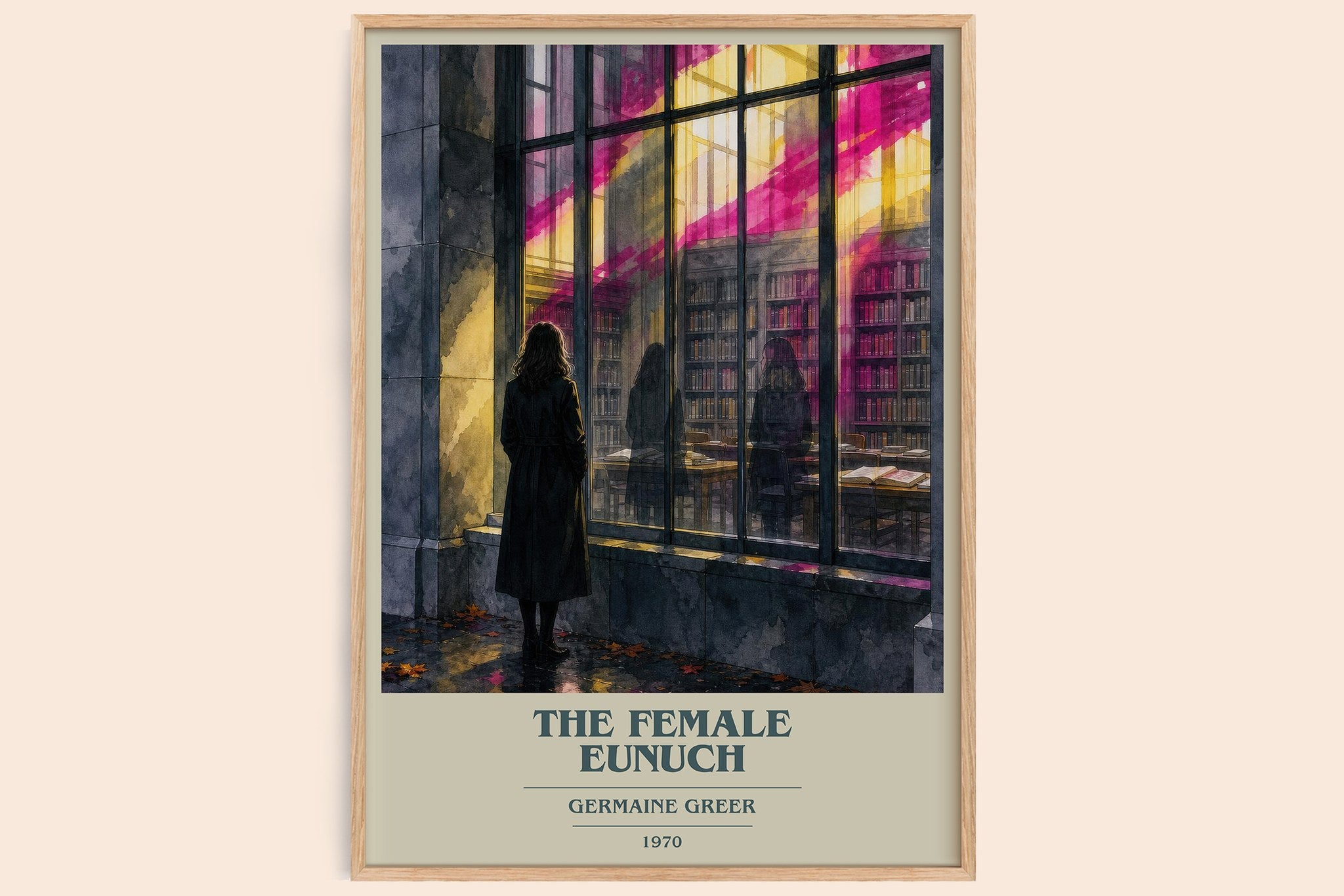 The Female Eunuch Book Cover Poster by Germaine Greer