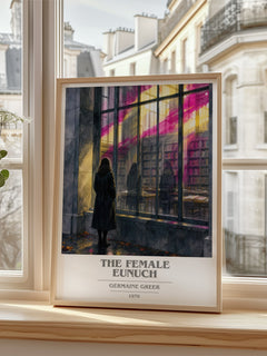 The Female Eunuch book cover poster colour and style options – Germaine Greer book art