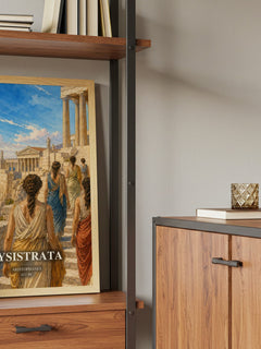 Lysistrata book watercolour illustration paper finish options – matte satin gloss