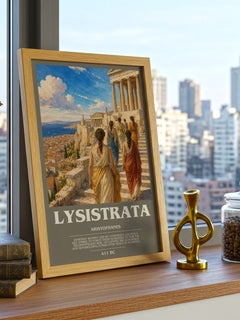 Lysistrata bookish poster colour and style options – Aristophanes book art