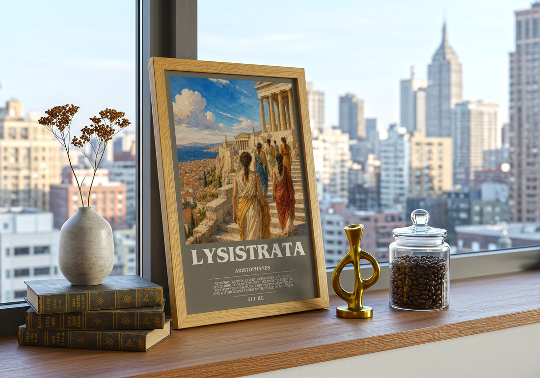Lysistrata bookish poster colour and style options – Aristophanes book art
