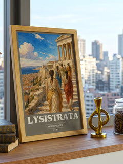 Lysistrata book cover poster colour and style options – Aristophanes book art