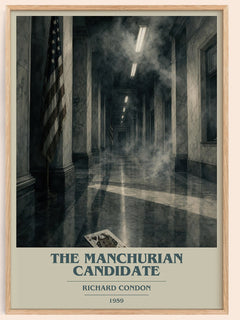 The Manchurian Candidate book cover book poster by Richard Condon – framed literary art print