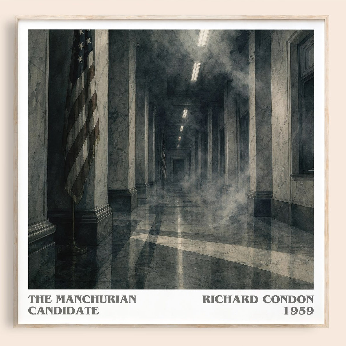The Manchurian Candidate literary book poster by Richard Condon – framed literary art print