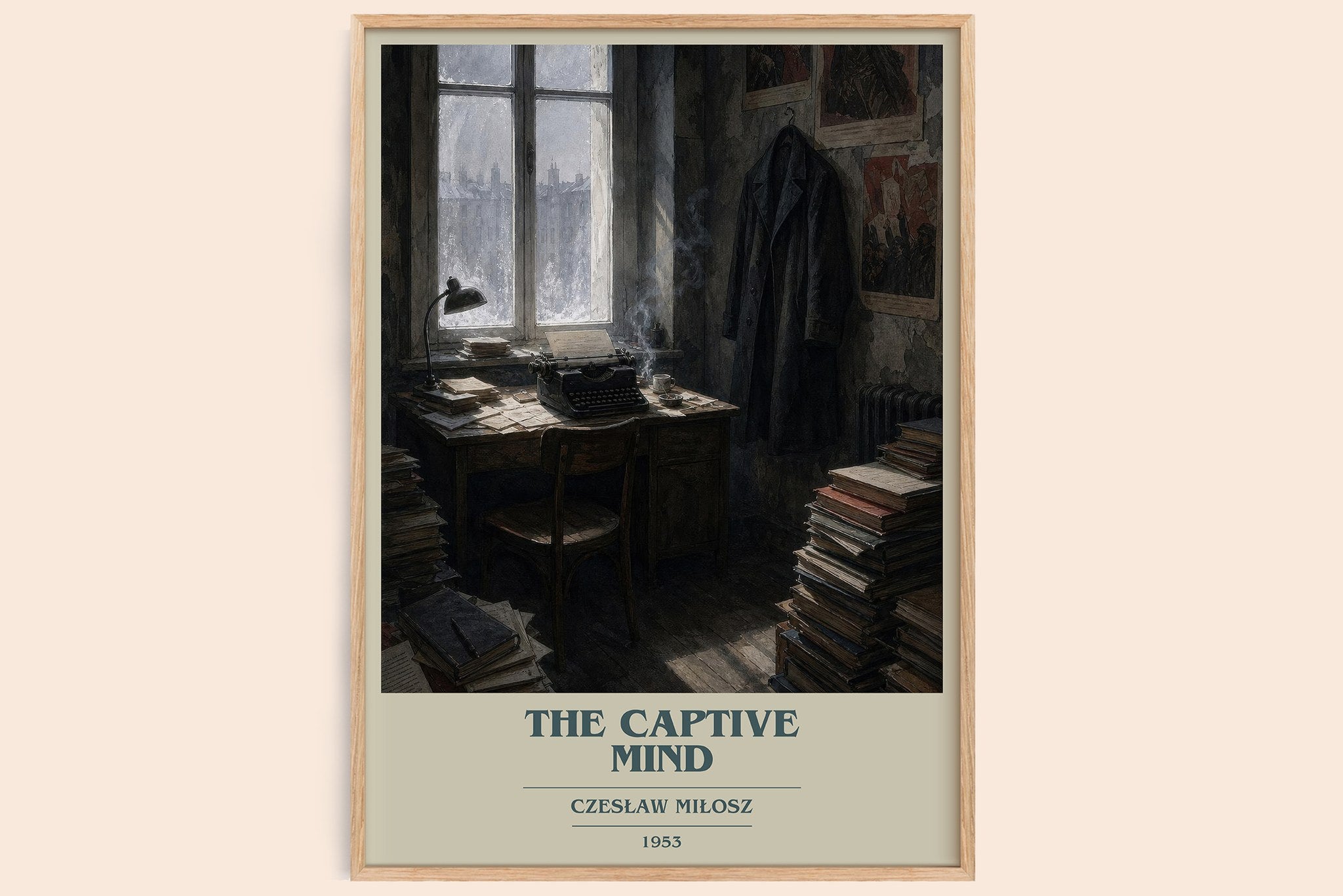 The Captive Mind Book Cover Poster by Czesław Miłosz