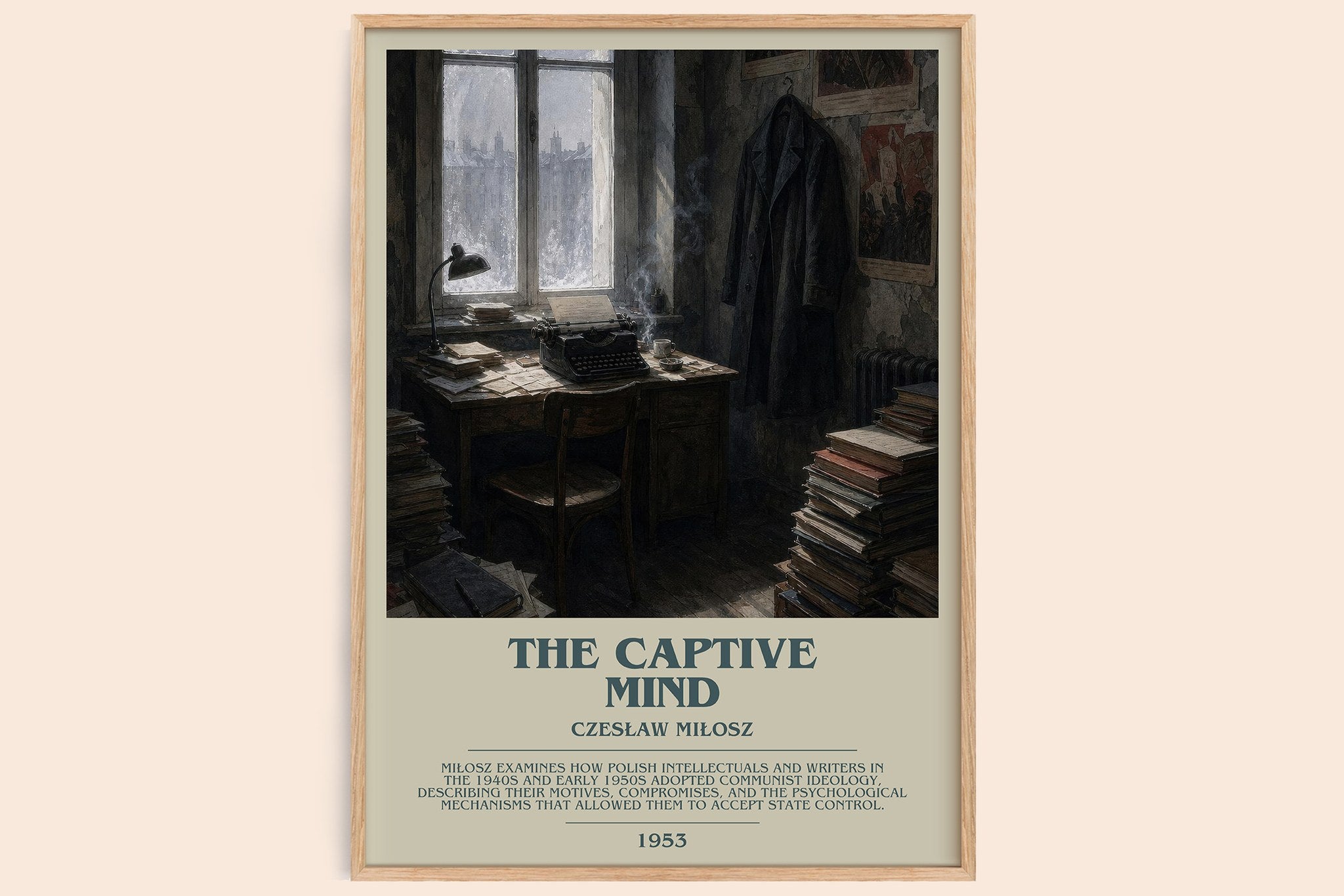 The Captive Mind Bookish Wall Art by Czesław Miłosz