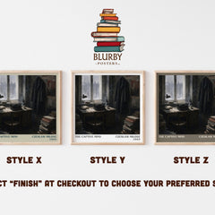 The Captive Mind literary print in frame leaning in hallway – non fiction wall art