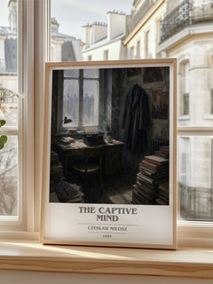 The Captive Mind book cover poster colour and style options – Czesław Miłosz book art