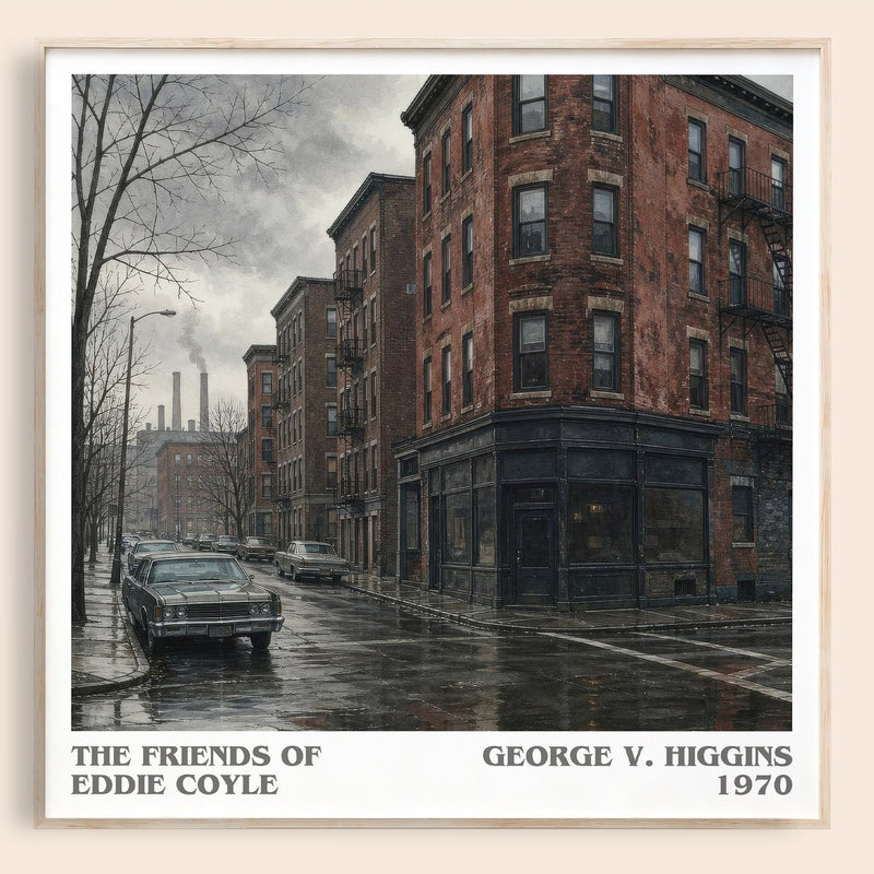 The Friends Of Eddie Coyle literary book poster by George V. Higgins – framed literary art print