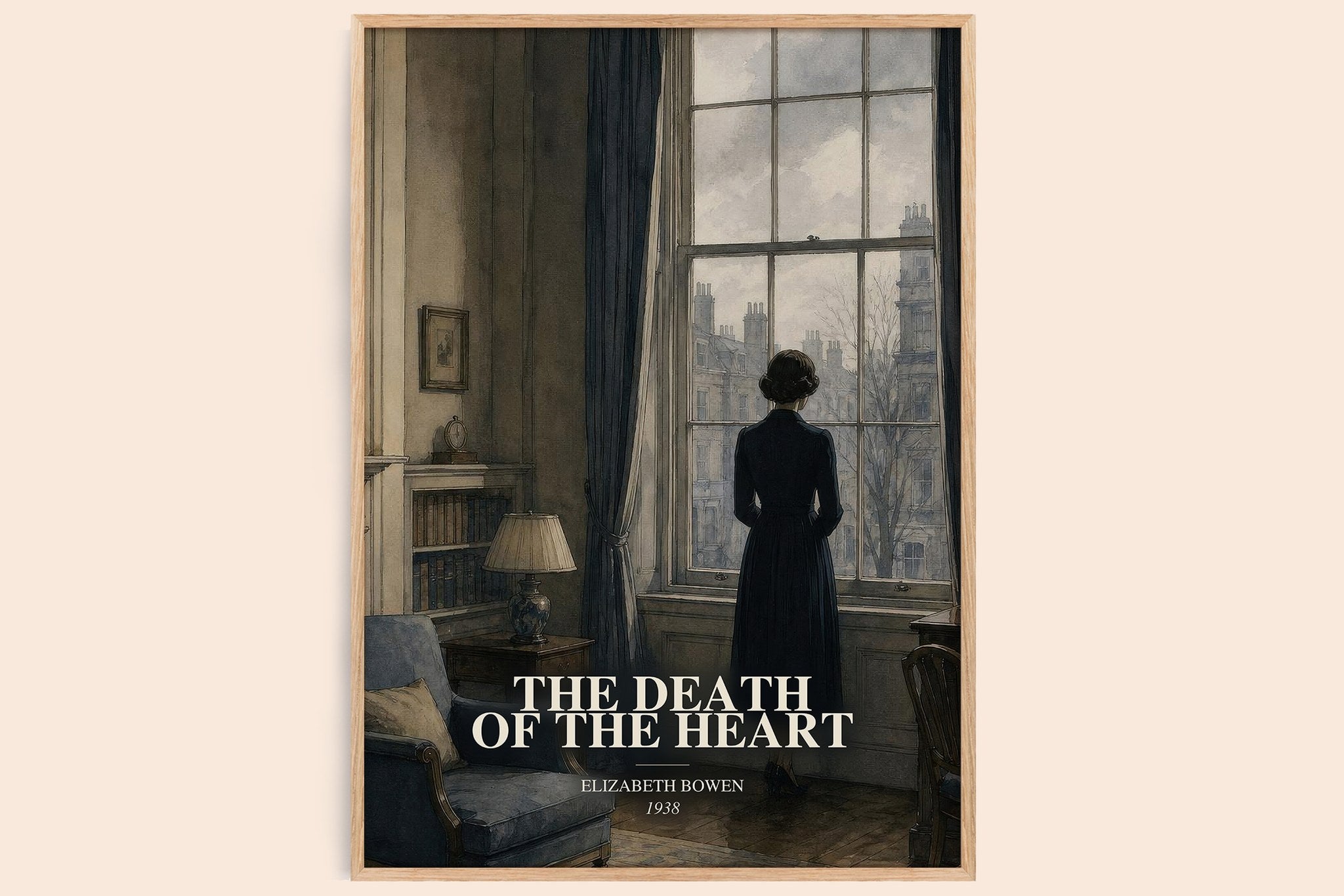 Death of the Heart Book Watercolour Illustration by Elizabeth Bowen