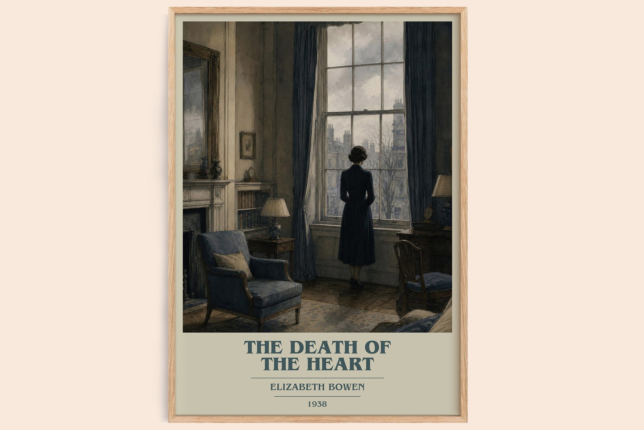 The Death of the Heart Book Cover Poster by Elizabeth Bowen