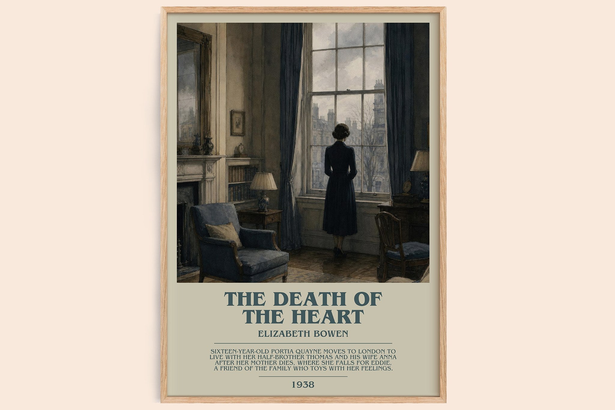 The Death of the Heart Bookish Wall Art by Elizabeth Bowen