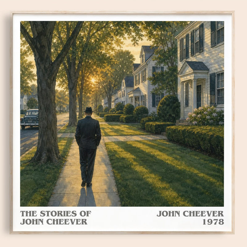 The Stories of John Cheever literary book poster by John Cheever – framed literary art print