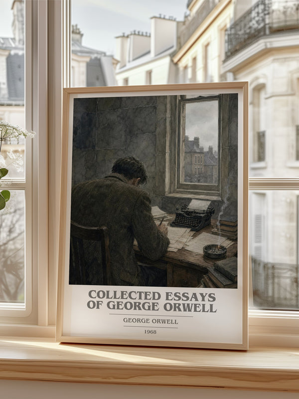 Collected Essays of George Orwell book cover poster colour and style options – George Orwell book art