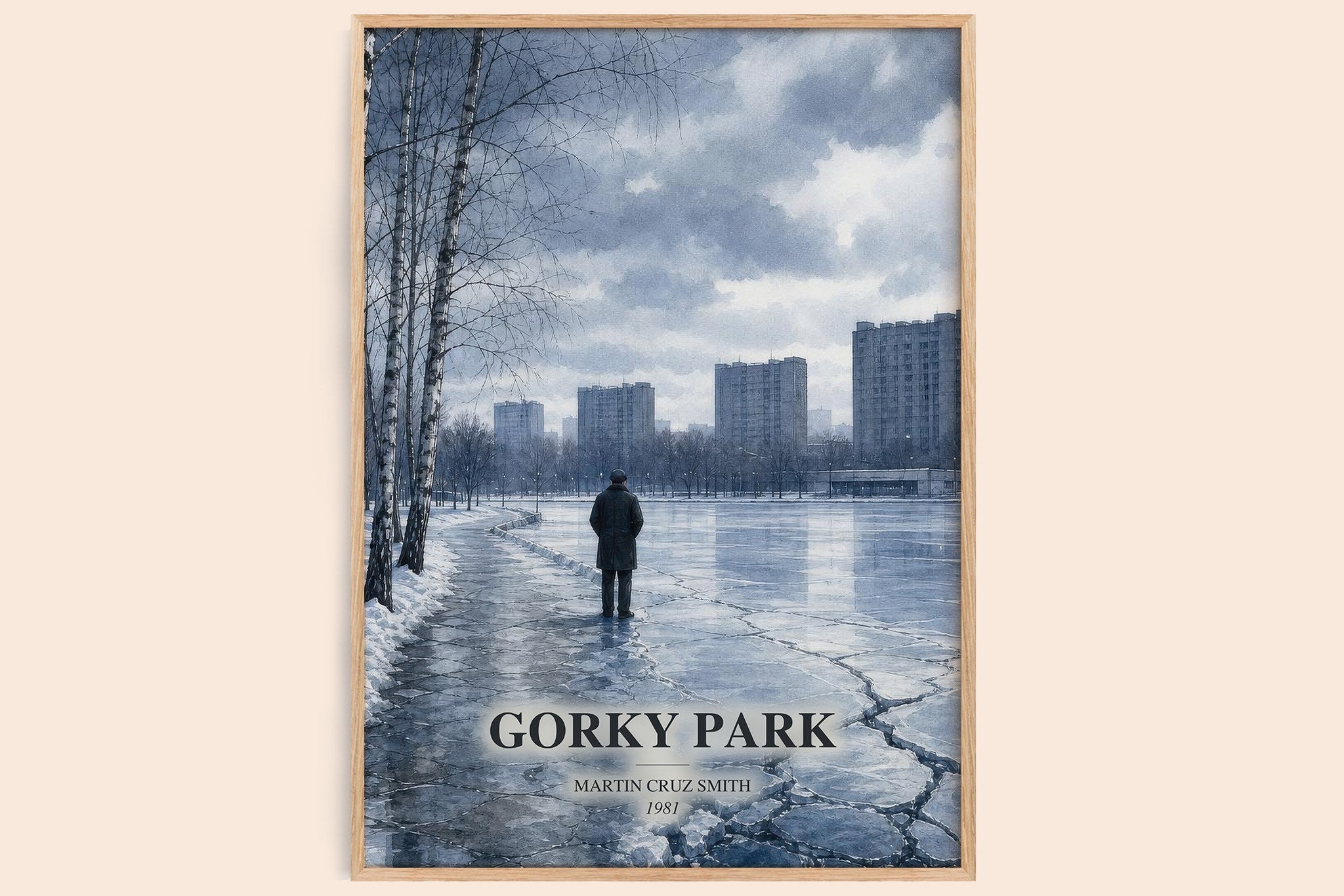 Gorky Park Book Watercolour Illustration by Martin Cruz Smith