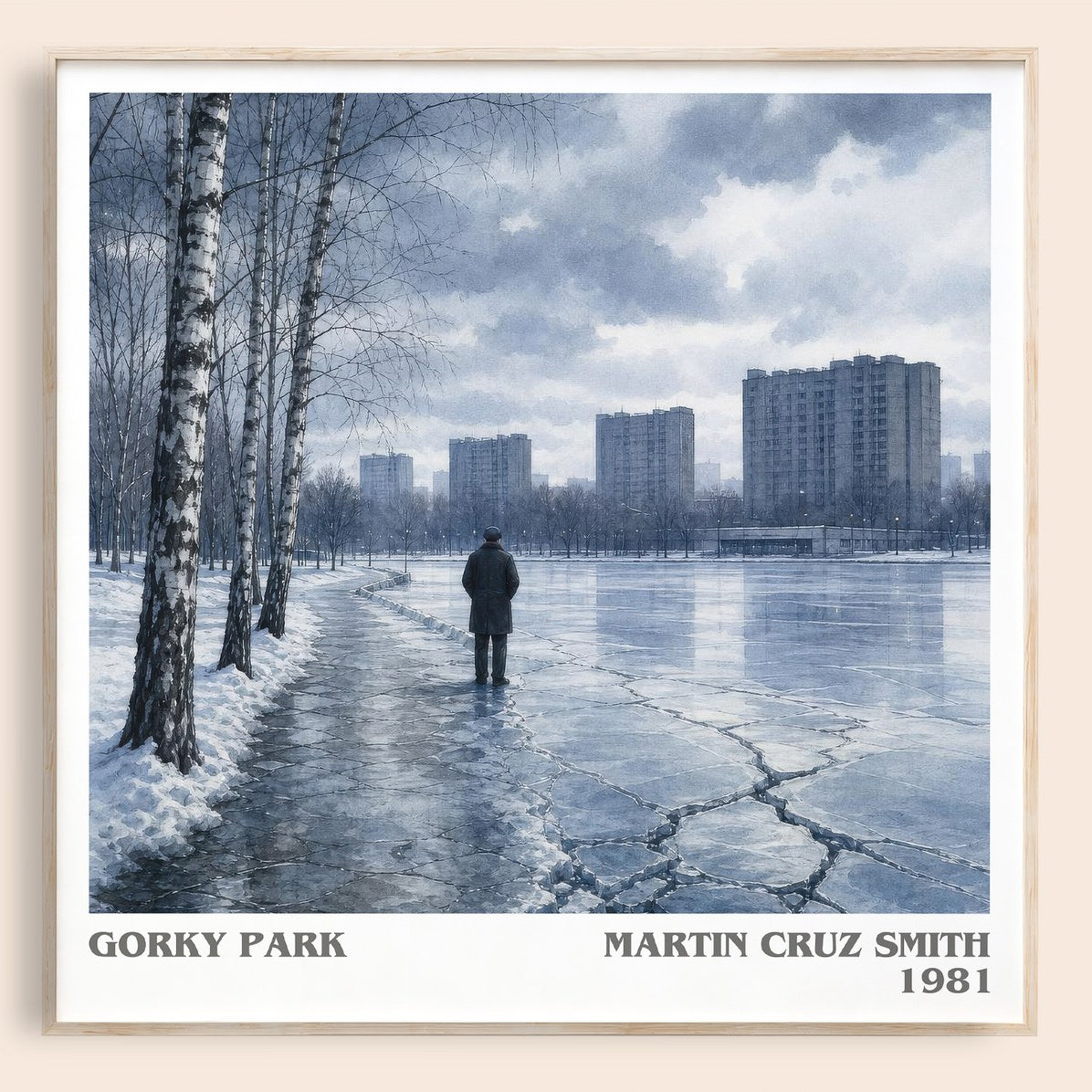 Gorky Park literary book poster by Martin Cruz Smith – framed literary art print