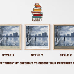 Gorky Park literary print in frame leaning in hallway – crime wall art