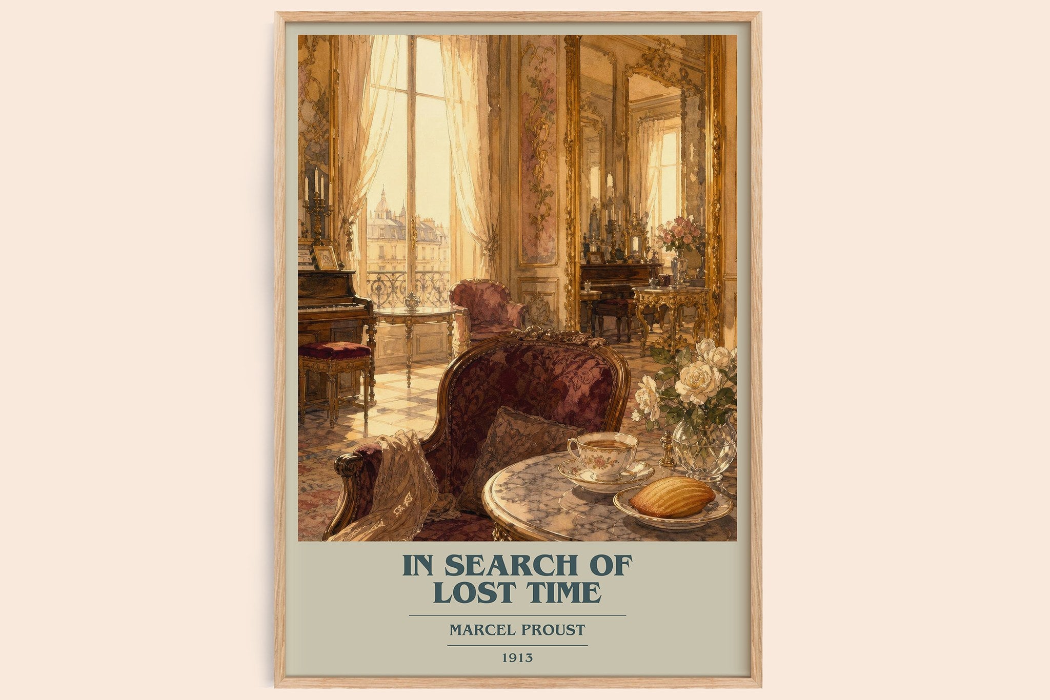 In Search of Lost Time Book Cover Poster by Marcel Proust
