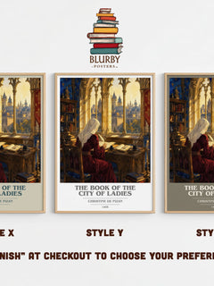 The Book of the City of Ladies book cover print in frame leaning in hallway – philosophy wall art