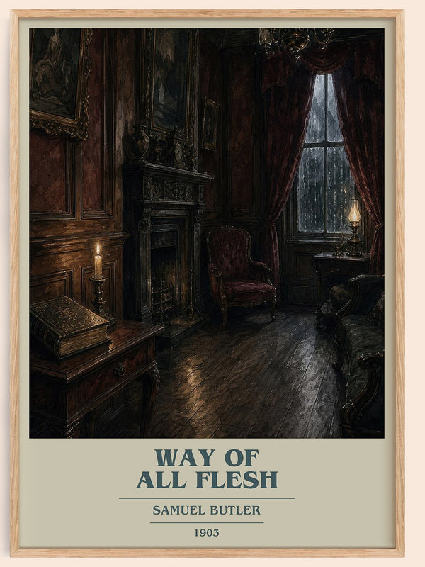 Way of All Flesh book cover book poster by Samuel Butler – framed literary art print