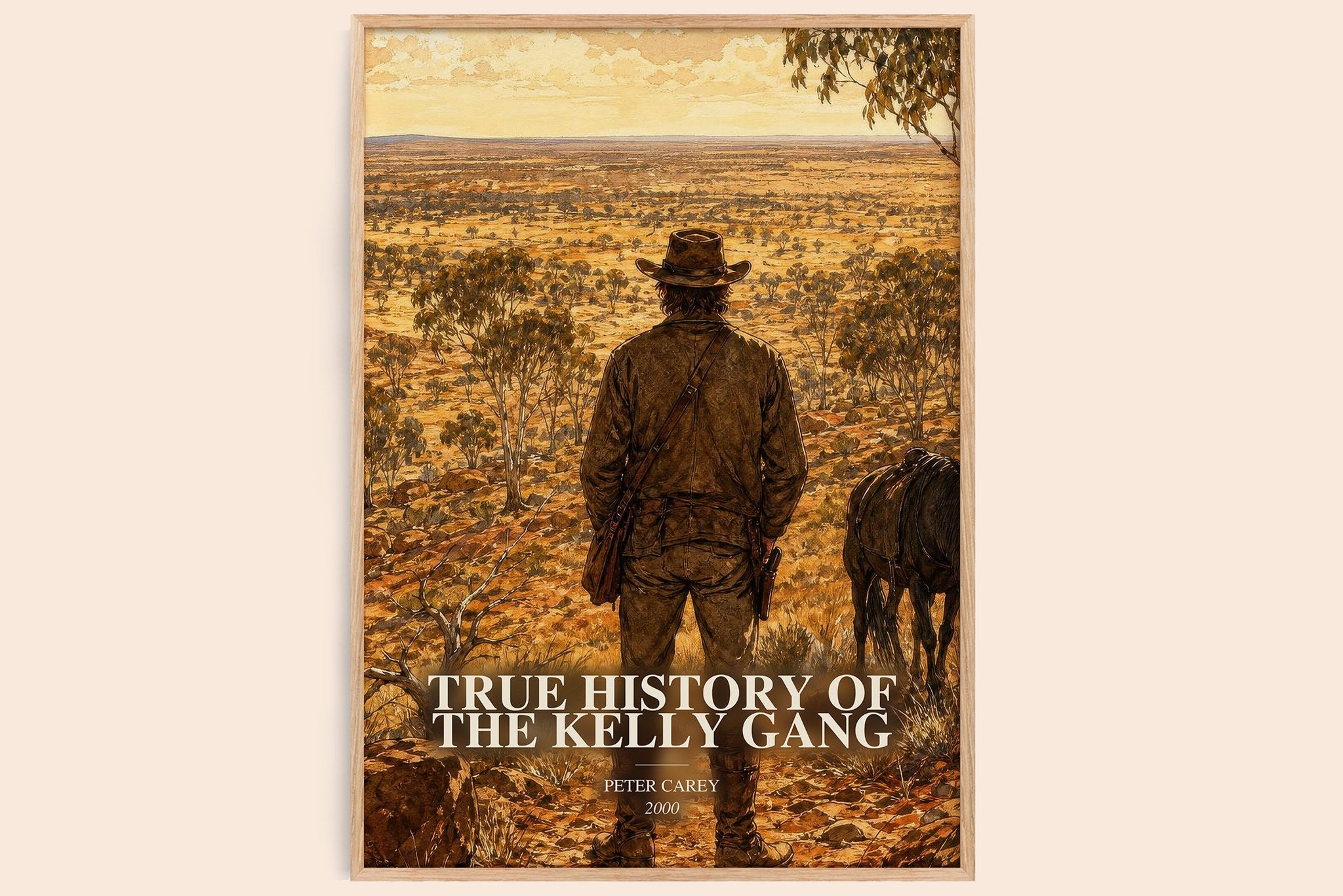 True History of the Kelly Gang Book Watercolour Illustration by Peter Carey