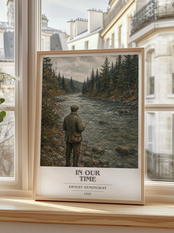 In Our Time book cover poster colour and style options – Ernest Hemingway book art