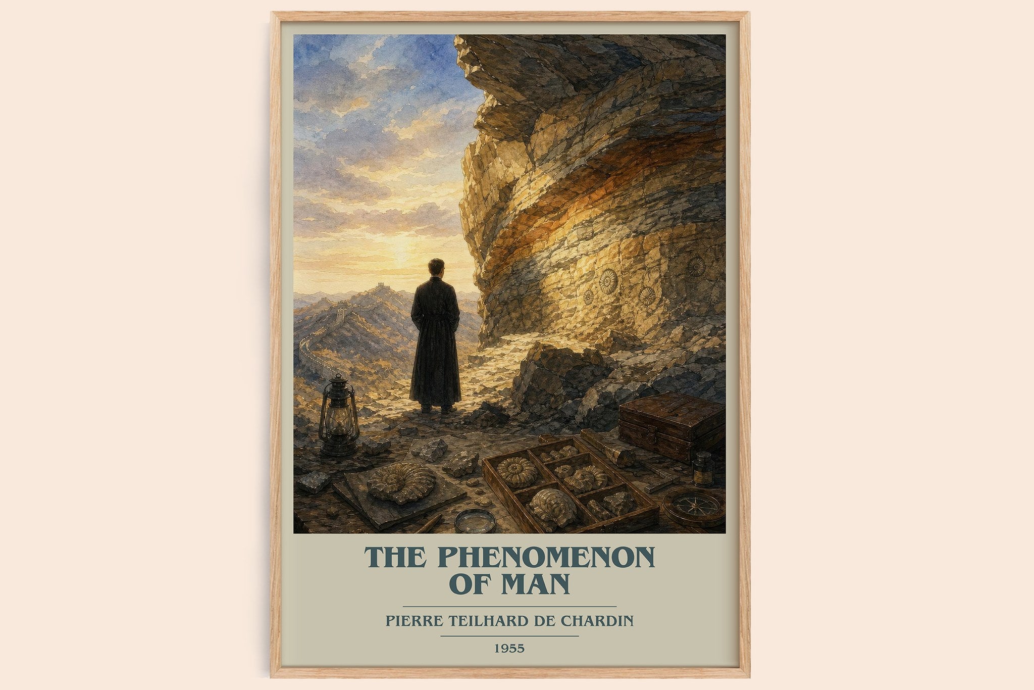 The Phenomenon Of Man Book Cover Poster by Pierre Teilhard de Chardin