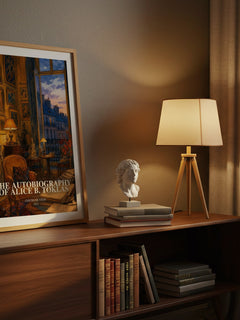 The Autobiography of Alice B. Toklas watercolour print on bookshelf – Gertrude Stein fan gift