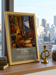 The Autobiography of Alice B. Toklas bookish poster colour and style options – Gertrude Stein book art